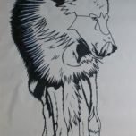 Junger Wolf 2012 Tusche 70x120cm.jpg