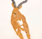 Antilope 2012 Oel auf Chinapapier 48x131cm.jpg