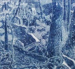 Wald 5 2015 Oel auf Vorsatzpapier  60x44cm.jpg