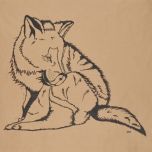 Junger Wolf 2012 Oel auf Kraftpapier 91x76cm.jpg